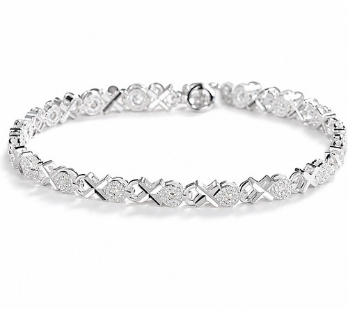 Sterling silver bracelet hugs - sterling,