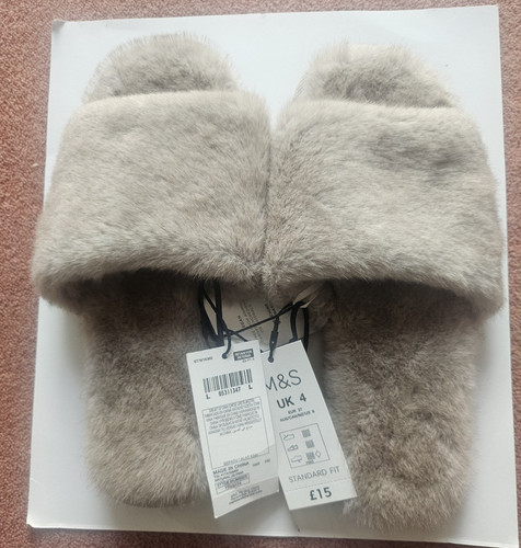 Ladies faux fur toeless - ladies,