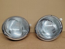 VW BEETLE PORSCHE 356 SLOPING HEADLIGHTS PAIR HELLA 111.941.151  1025)