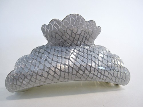 Large art deco silver glitter