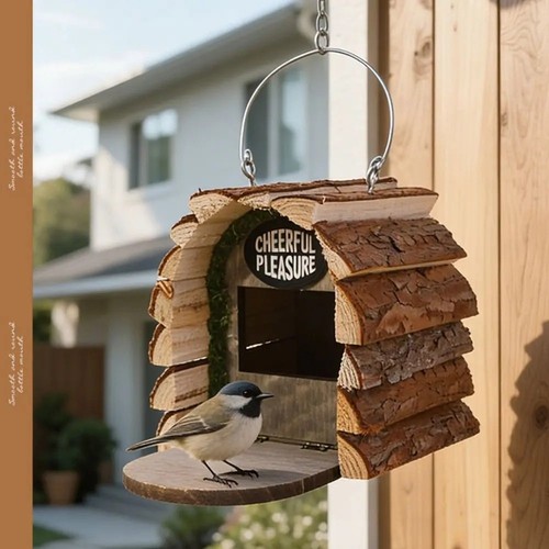 Hanging squirrel feeder - squirrel,