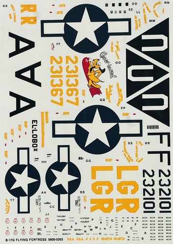 Decals b 17g flying - :|,