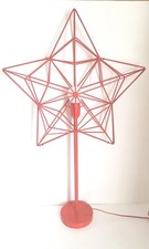  Vintage IKEA Christmas Red Metal Sträla Table Desk Lamp