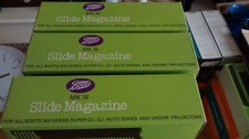 BOOTS 3x Mk III Slide Magazines for Projector 300 series/ super qi/gnome