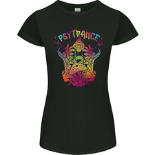 Psytrance Psychedelic Trance Music Psy Womens Petite Cut T-Shirt