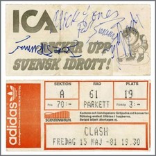 The Clash 1981 Signed Concert