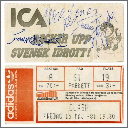 The clash 1981 - 1981, signed