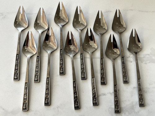 Set vintage stainless - of,