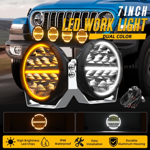 Pair 7inch led driving - 7inch,
