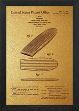 Surfboard patent 1958 - surfboard,
