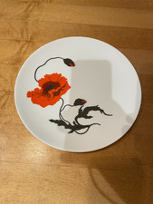 Wedgwood Bone China Corn Poppy 9” salad small dinner Designed By Susie Cooper