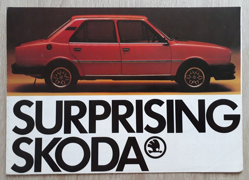 Skoda range brochure 1980 - skoda, c.1980