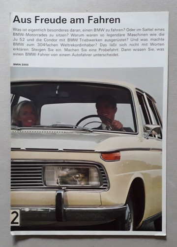 Bmw range brochure 1967 - brochure,