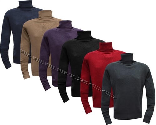 Mens knitted polo roll turtle - knitted,