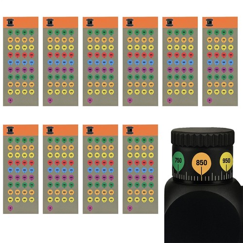 Rifle scope turret sticker - rifle,