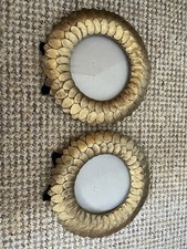 Pair Antique Gold Picture