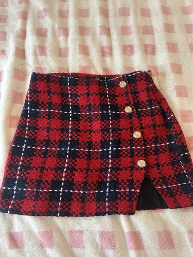 River island tartan tweed mini - island,