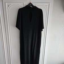 Zara womens pullover half sleeve knitwear style stretchy black dress size large