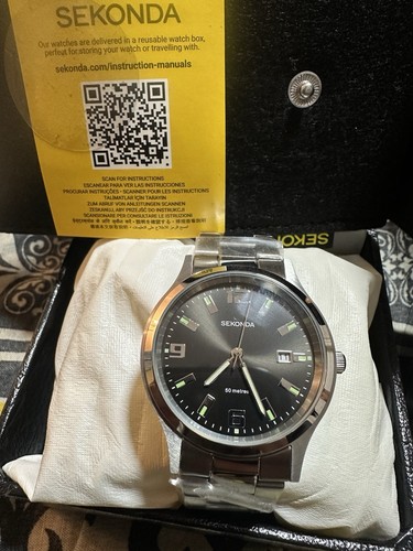 Sekonda men stainless steel - stainless,