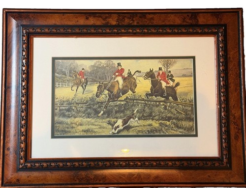 Large framed vintage fox - framed,