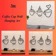 Modern Black Metal Coffee Cup