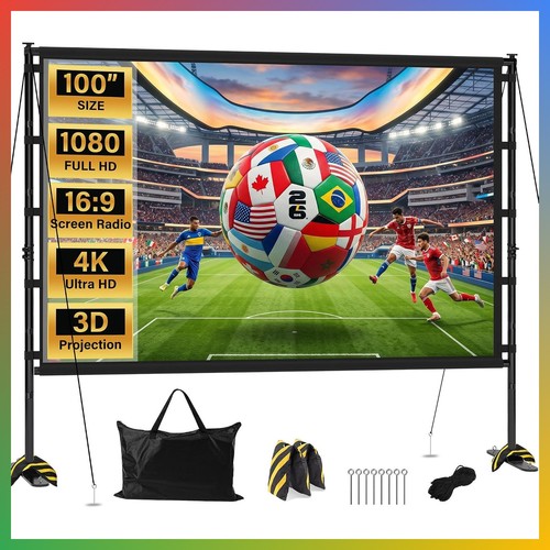 Outdoor projector screen 100 - outdoor,