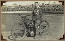 Antique vintage speedway race motorcycle J.A.P photograph original 30s 40s #36