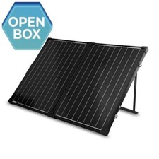 Open Box 100W Portable Solar Panel 12V Foldable Suitcase Mono for Camping RV Van