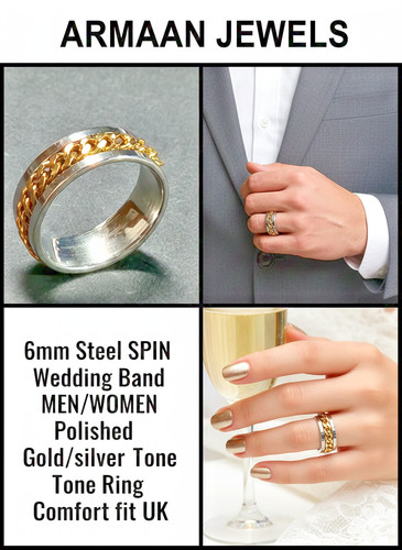 Rings titanium steel - titanium,