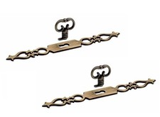 2 x Traditional Antique Brass