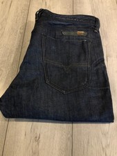 MEN'S DIESEL BRAVEFORT JEANS 34" WAIST X 32" LEG BLUE