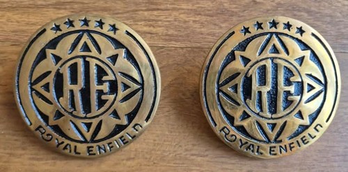 Royal enfield brass badge - royal,