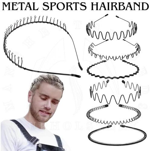 Black metal sports - metal, hairband