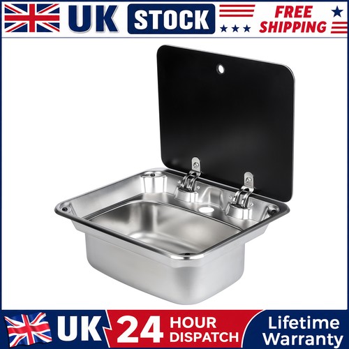 Stainless steel sink glass lid - sink,