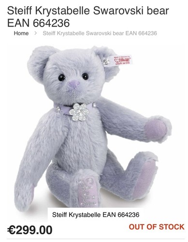 Stunning steiff swarovski - steiff,