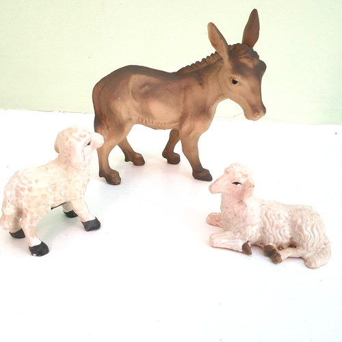 Nativity scene donkey figurine - scene,