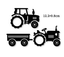 Farm Tractor Metal Cutting Dies Crafts Stencil DIY Scrapbooking Photo Embossing