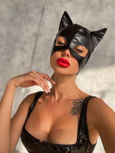 Black cat mask for - role, play