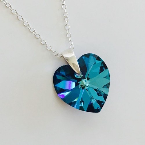 925 sterling silver heart - silver,