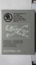 SKODA 440 445 450 WORKSHOP MANUAL FELICIA OCTAVIA 1955 - 1970 SUPER ROADSTER COM