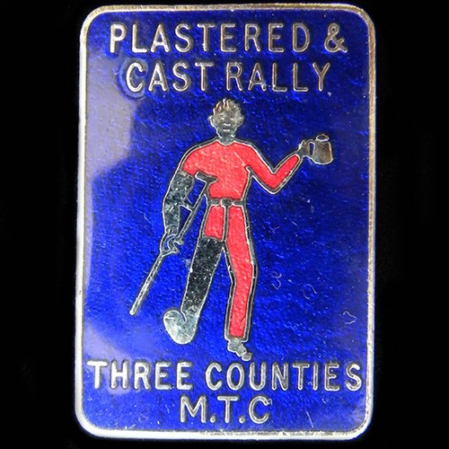 Plastered cast rally pin - &,