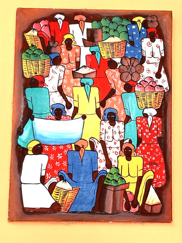 Haitian artist kenol signed - haitian,