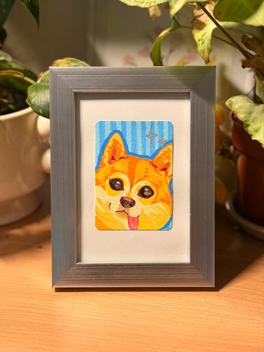 Aceo dog original - ooak, shiba