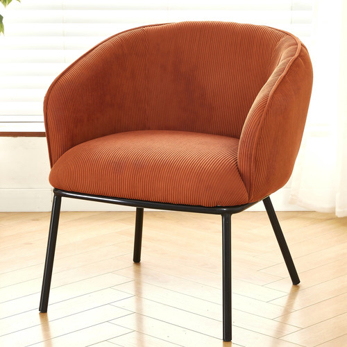 Modern corduroy accent chair - corduroy,
