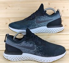 Nike Epic React Flyknit Trainers Black & White 2018 UK Size 9/EU 44 (Used)
