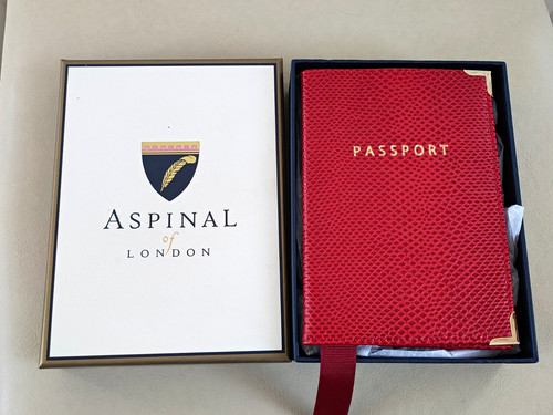 Aspinal london red leather - of,