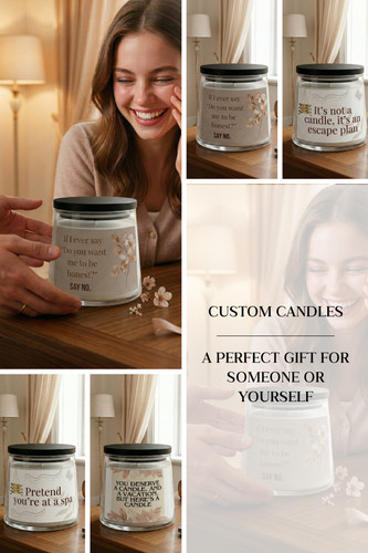 Personalized funny candle - personalized,