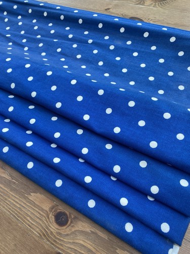 Roman blind blue polka dot - roman,