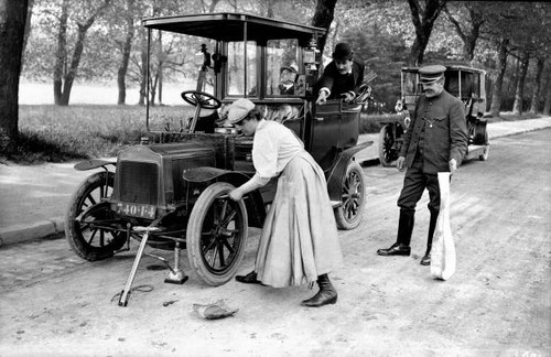 Old photo france - photo, taxi