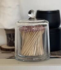 💕 Glass Cloche With PINK Matches Bell Jar Candles Valentine’s Mother’s Day Gift